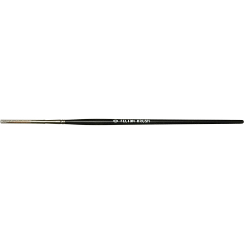 Pinceau plat pour artiste, Largeur de la brosse de 6 mm, Martre rouge, Manche &agrave; Bois Action Paper
