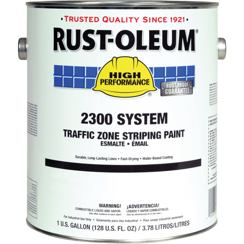 Peinture pour traçage de ligne pour zone de circulation System 2300, Jaune, 5 gal., Gallon Action Paper