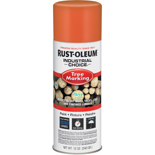 Peinture pour le marquage des arbres Industrial Choice T1600, Orange fluorescent, 16 oz Action Paper