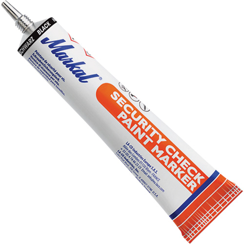 Security Check Paint Marker, 1.7 oz., Tube, Black Action Paper
