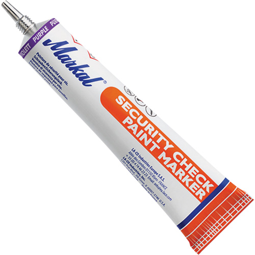 Security Check Paint Marker, 1.7 oz., Tube, Purple Action Paper