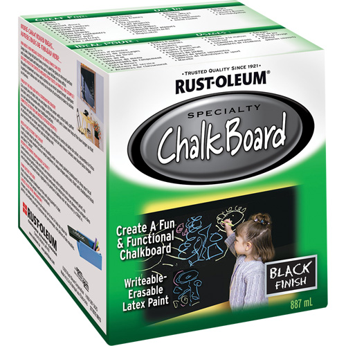 Chalk Board Paint, 877 ml, Can, Black Action Paper