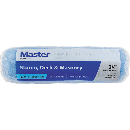 Master Knit Roller Cover, 19 mm (3/4") Nap, 240 mm (9-1/2") L Action Paper