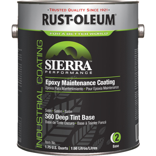 Rev&ecirc;tement dentretien &eacute;poxydique &agrave; base deau Sierra Performance S60  Couche de base opaque, Gallon, Base &agrave; teinter Action Paper