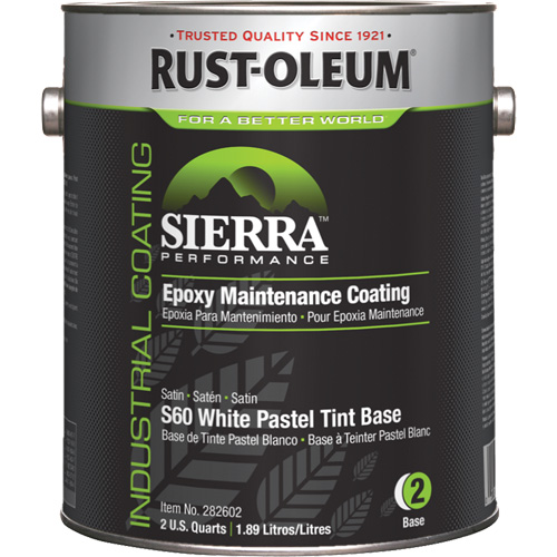 Rev&ecirc;tement dentretien &eacute;poxydique &agrave; base deau Sierra Performance S60 Couche de base pastel, Gallon, Base &agrave; teinter Action Paper