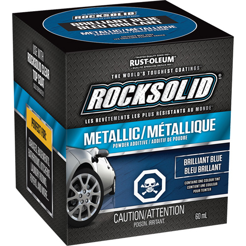 RockSolid&reg; Metallic Powder Additive, 60 mL, Bottle, Brilliant Blue Action Paper
