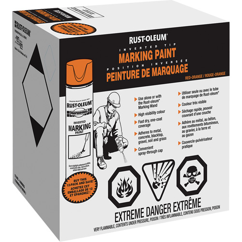 Peinture de marquage renvers&eacute; en a&eacute;rosol, Canette a&eacute;rosol Action Paper