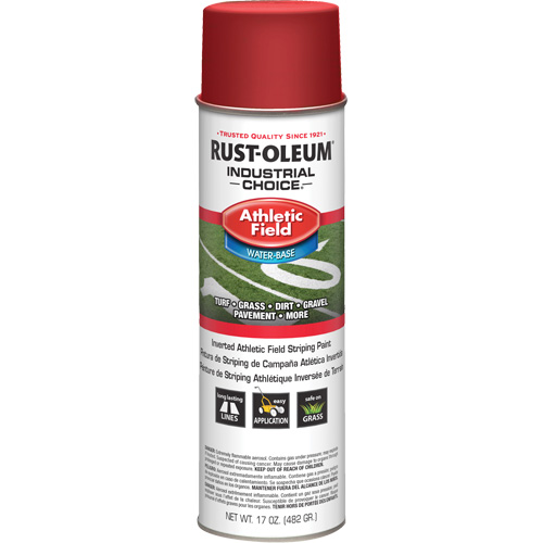 Peinture de lignage pour terrains de sport AF1600, Rouge, Canette a&eacute;rosol Action Paper