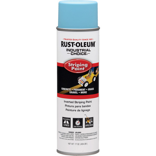 S1600 System Inverted Striping Paint, Blue, Aerosol Can Action Paper