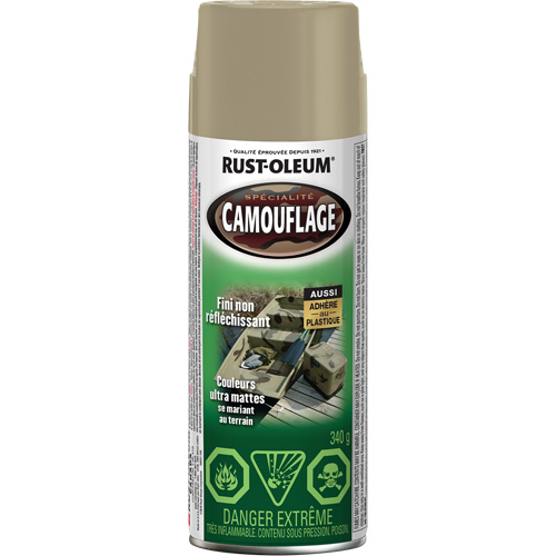 Peinture de camouflage Sp&eacute;cialit&eacute;, Canette a&eacute;rosol, Khaki Action Paper