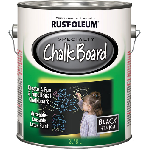 Specialty Chalk Board Paint, 3.78 L, Gallon, Black Action Paper