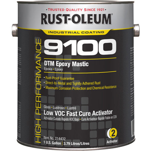 Activateur (250 COV) pour le s&eacute;chage rapide du mastic &eacute;poxydique DTM du syst&egrave;me 9100, Gallon Action Paper