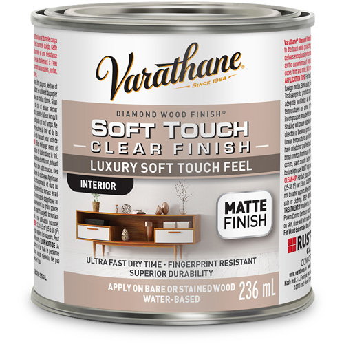 Varathane&reg; Diamond Wood Finish&reg; Coating, 236 ml, Clear, Matte Action Paper