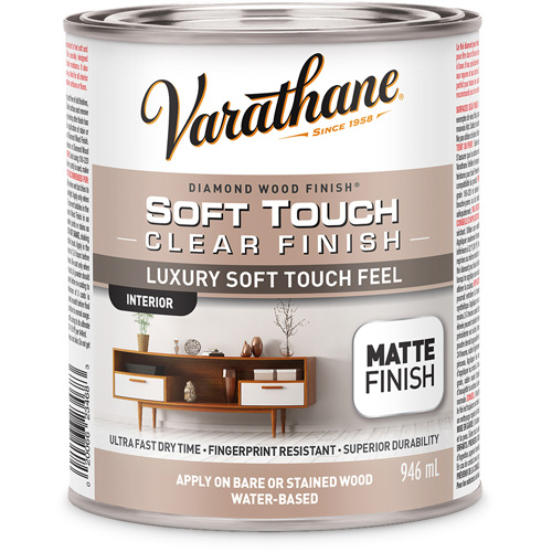 Varathane&reg; Diamond Wood Finish&reg; Coating, 946 ml, Clear, Matte Action Paper
