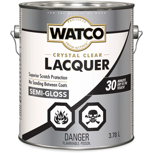 Laque pour bois Watco, 3,78 L, Transparent, Semi-brillant Action Paper
