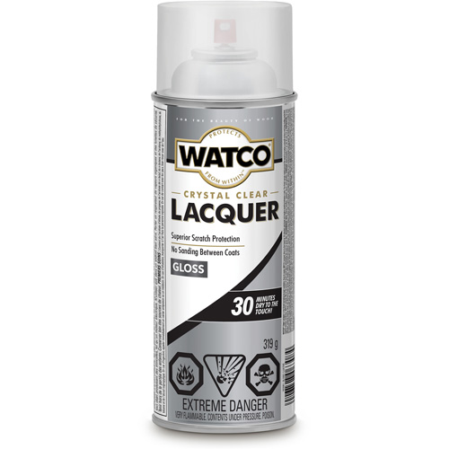 Watco&reg; Lacquer Wood Finish, 319 g, Clear, Gloss Action Paper