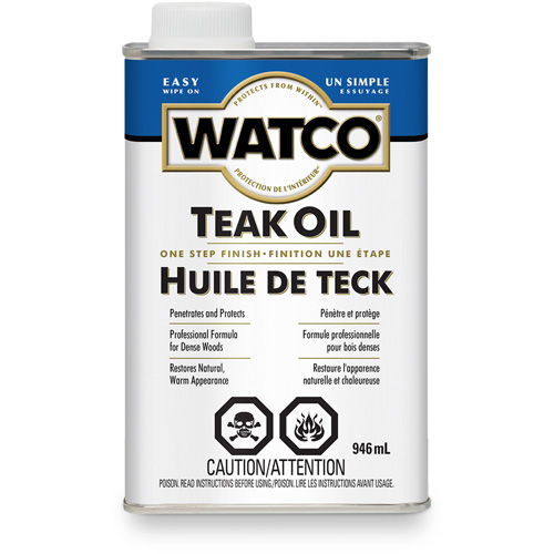 Huile de teck Watco, 946 ml, Transparent, Transparent Action Paper