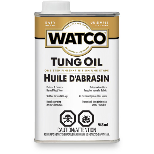 Watco&reg; Tung Oil, 946 ml, Clear, Transparent Action Paper