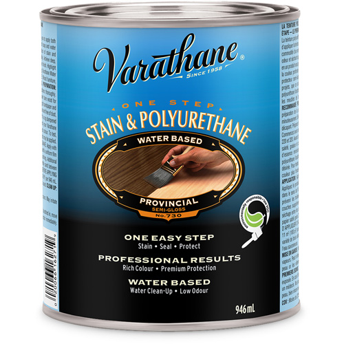 Varathane&reg; One Step Stain & Polyurethane, 946 ml, Provincial Action Paper