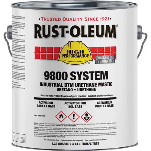 9800 System DTM Urethane Mastic Activator, 1 gal. Action Paper