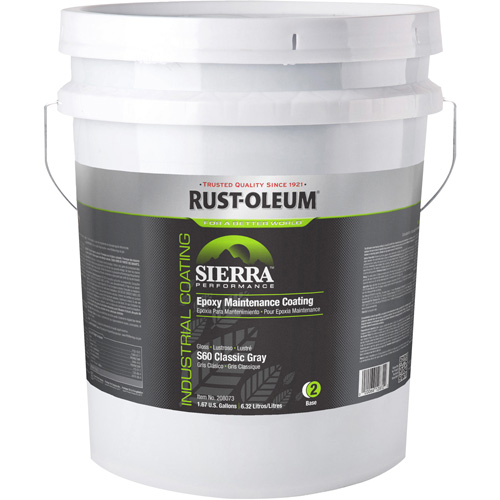 Sierra Performance S40 Floor Coating Base Component, 5 gal., Water-Based, High-Gloss, Grey Action Paper