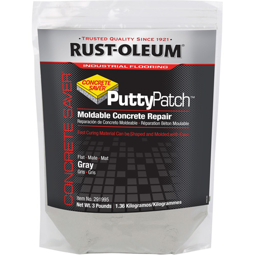 Concrete Saver Putty Patch Patching Material, Bag, Grey Action Paper