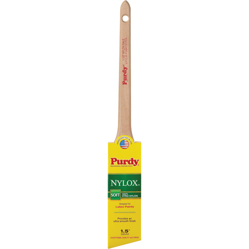Pinceau Nylox Dale, Nylon, Manche Bois, Largeur de 1-1/2" Action Paper