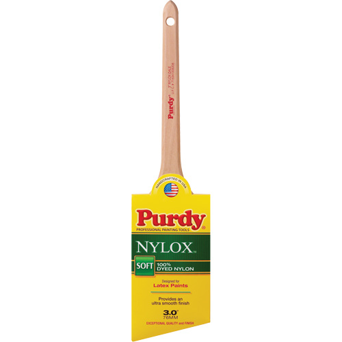 Pinceau Nylox Dale, Nylon, Manche Bois, Largeur de 3" Action Paper