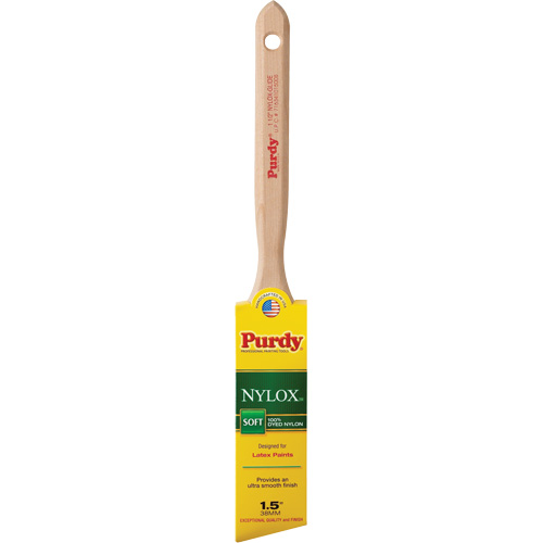 Pinceau Nylox Glide, Nylon, Manche Bois, Largeur de 1-1/2" Action Paper