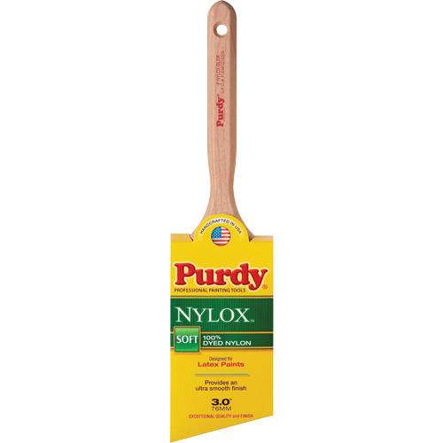 Pinceau Nylox Glide, Nylon, Manche Bois, Largeur de 3" Action Paper