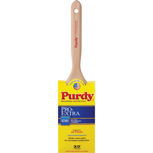 Pro-Extra Elasco Paint Brush, Blended Material, Wood Handle, 3" Width Action Paper