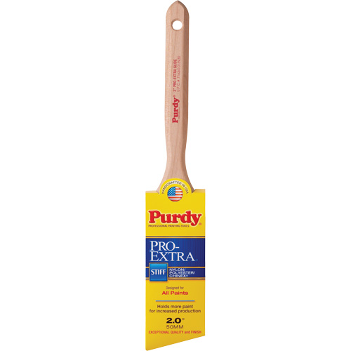 Pinceau Pro-Extra Glide, Mat&eacute;riau m&eacute;lang&eacute;, Manche Bois, Largeur de 2" Action Paper