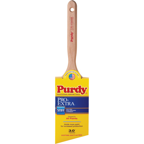 Pro-Extra Glide Paint Brush, Blended Material, Wood Handle, 3" Width Action Paper