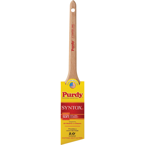 Syntox Angular Brush, Synthetic, Wood Handle, 2" Width Action Paper