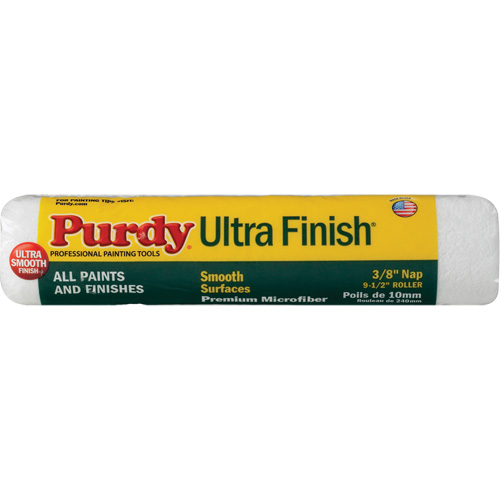 Ultra Finish Roller Cover, 9.5 mm (3/8") Nap, 240 mm (9-1/2") L Action Paper