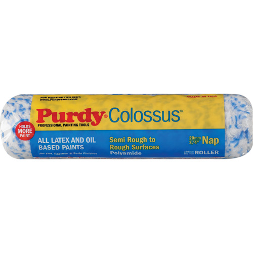 Colossus Roller Cover, 19 mm (3/4") Nap, 240 mm (9-1/2") L Action Paper