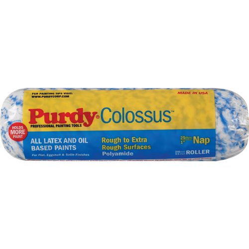 Colossus Roller Cover, 25 mm (1") Nap, 240 mm (9-1/2") L Action Paper