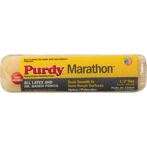 Marathon Roller Cover, 12.7 mm (1/2") Nap, 240 mm (9-1/2") L Action Paper