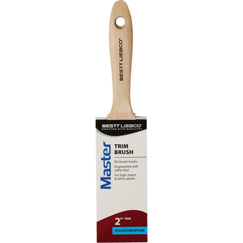 Pinceau pour garnitures Master, Poly/nylon, Manche Bois, Largeur de 2" Action Paper