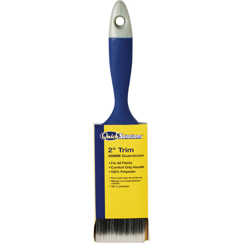 Quick Solutions Trim Brush, Polyester, Plastic Handle, 2" Width Action Paper