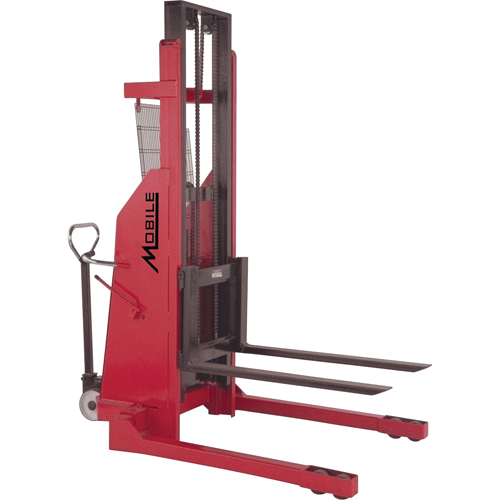Gerbeur hydraulique, Fonctionnement &eacute;lectrique, Capacit&eacute; 1500 lb, Lev&eacute;e max 96" Action Paper