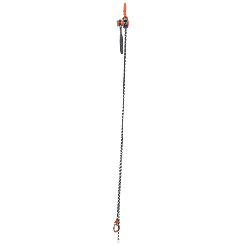 Mini Lever Hoist, 10' Lift, 1000 lbs. (0.5 tons) Capacity, Steel Chain Action Paper