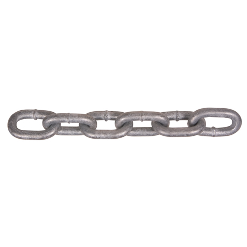 Hot-Dipped Galvanized Chains, Carbon Steel, 5/16" x 75' (22.9 m) L, Grade 30, 1900 lbs. (0.95 tons) Load Capacity Action Paper