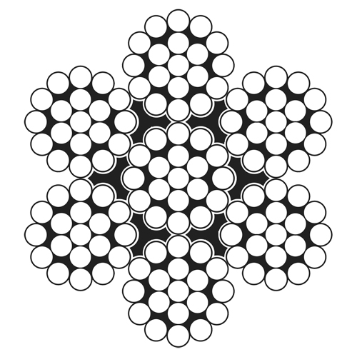 C&acirc;ble m&eacute;tallique, 500' (152,4 m) x 3/16", 4200 lb (2,1 tonnes), Galvanis&eacute; Action Paper