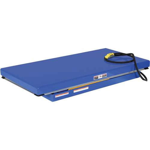 Hydraulic Scissor Lift Table, Steel, 60" L x 30" W, 3000 lbs. Cap. Action Paper