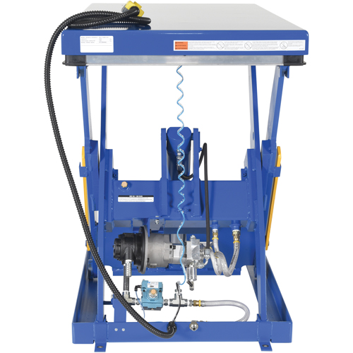 Hydraulic Scissor Lift Table, Steel, 60" L x 30" W, 3000 lbs. Cap. Action Paper