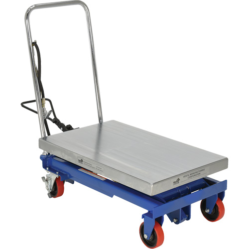 Pneumatic Hydraulic Scissor Lift Table, Steel, 32-1/2" L x 19-3/4" W, 1000 lbs. Cap. Action Paper
