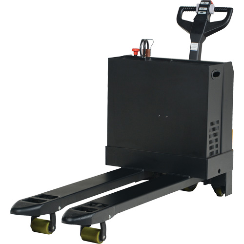 Fully Powered Electric Pallet Truck, 4500 lbs. Cap., 48" L x 30.25" W Action Paper