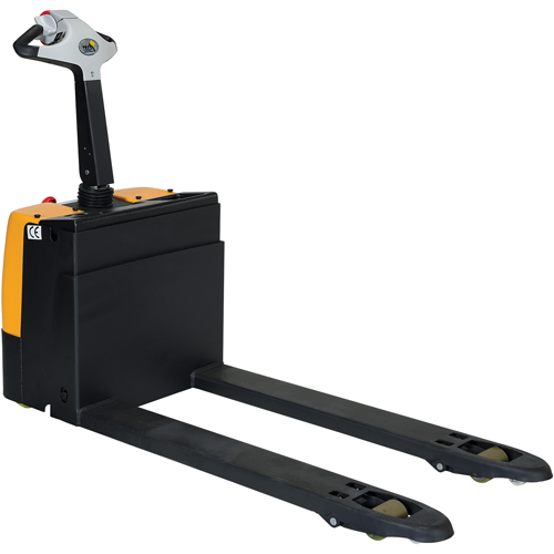 Fully Powered Electric Pallet Truck, 3300 lbs. Cap., 48" L x 28.25" W Action Paper