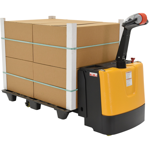 Fully Powered Electric Pallet Truck, 3300 lbs. Cap., 48" L x 28.25" W Action Paper